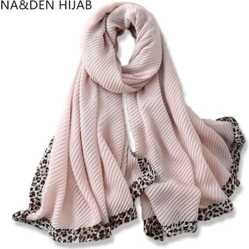 NEW Twill Cotton Women soft scarf Leopard edges bandana Muslim basic hijab Islamic turban Plain shawls Solid scarves 10pcs/lot