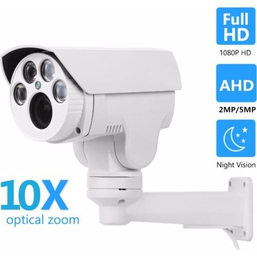 OwlCat AHD 2MP 5MP Surveillance Security Outdoor Waterproof Bullet Camera 4X 10X Auto Pan/Tilt /Zoom HD 1080P AHDH IR AHD Camera