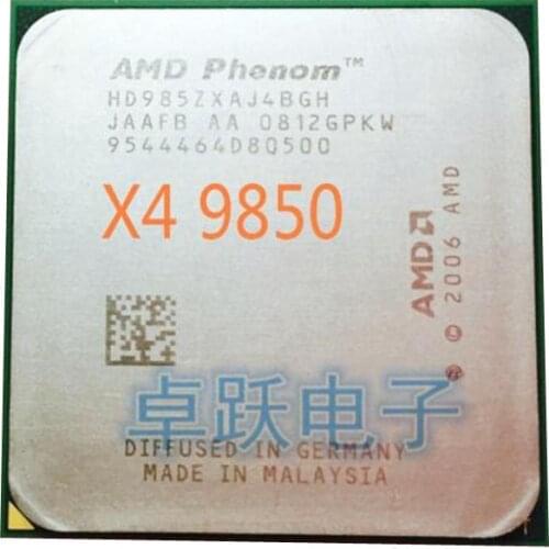 AMD Phenom X4 9850 CPU Processor Quad-CORE (2.5Ghz/ 2M /125W / 2000GHz) Socket am2+ free shipping