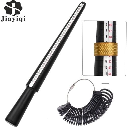 Professional Ring Mandrel Stick Finger Gauge Ring UK/US Size Measurements Tools For DIY Jewelry Measuring Tools Set