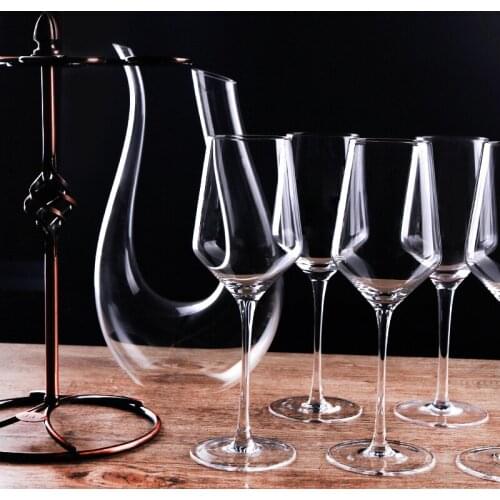 U Types Red Wine Decanters Wine Glass Cup holder shot glass Wine set High Quality Wine gift Fashion wine set