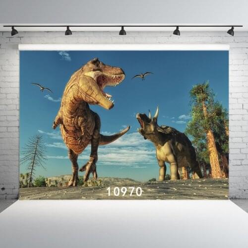 Dinosaur Photographic Backgrounds Vinyl Cloth Backdrops Photocall for Children for Photo Studios Photobooth Party Wall