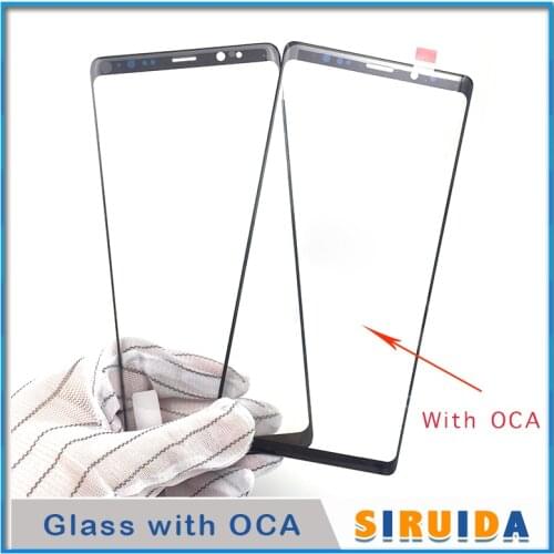 5pcs LCD Front Touch Screen Glass Lens With OCA Adhesive For Samsung Galaxy s8 G950 S20 S9 S10 Plus Note 8 Outer Glass+OCA film