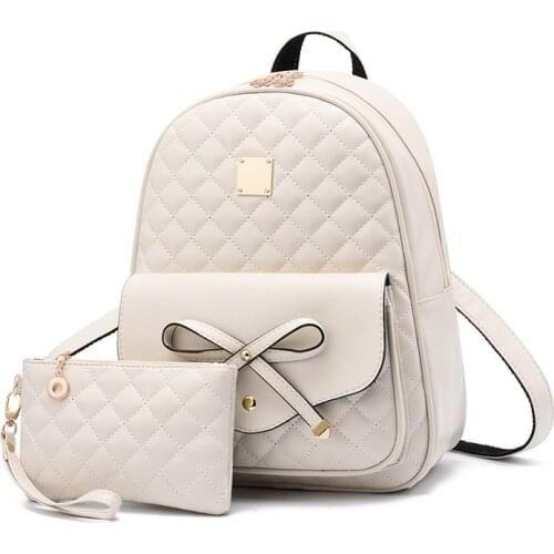 Women Backpack High Quality PU Women Bag Leather School Bags For Teenagers Girls Fashion Korean Style 2020 new Luxury