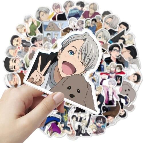 10/30/50Pcs Japanese Cartoon Boy YURI!!! on ICE Anime Stickers Laptop Car Suitcase Motorcycles Luggage Skateboards Stickers Toy