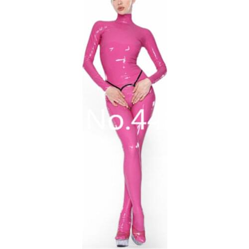 100% Latex Crotchless Catsuit With Latex Socks Latex Rubber Suit Bodysuit Tight Latex Rubber Costumes For Girls(With Breifs)