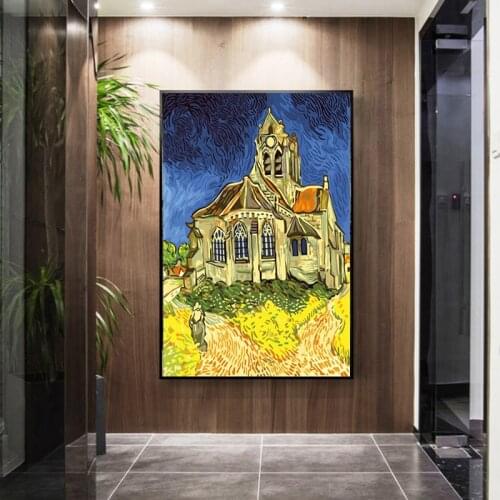 New hot full square round diamond painting Van Gogh Orville Church 5D DIY diamond embroidery for sale picture home decoration