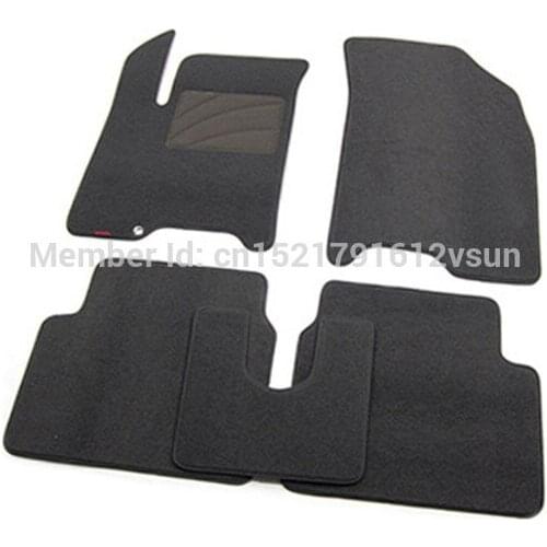 SmRKE For Chevrolet LOVA Car Floor Mats Carpets Customized Antiskid Hydrophil Fiber Front & Rear Full Set LHD RHD