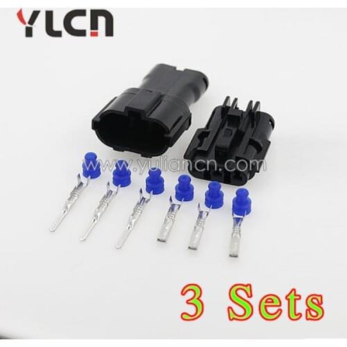 China factory Direct 3sets kit auto cable connector, knock sensor YLCN plug 6189-0591