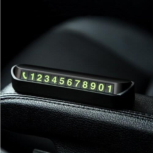 Car Temporary Parking Card Phone Number Card Plate For BMW F20 F30 X1 X3 X5 X6 M M3 M5 G30 E92 Automobile Accessories