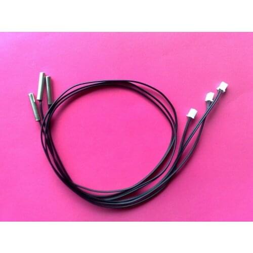 Free Shipping 100pcs/lot Nickel plated copper Probe 5*25mm 3470 10K NTC Temperature Sensor 10K+-1% B3470 600MM thermistor ntc