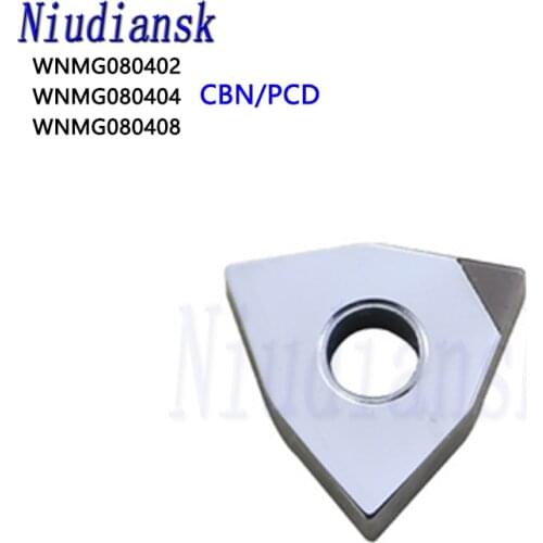 Solid CBN PCD Insert WNMG080404 WNMG080408 CBN Diamond Insert Turning Blade for CNC Turning Tool Holder Lathe use tool
