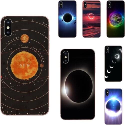 Eclipse Of The Moon Earth TPU Cell Phone Cover Case For iPhone 11 Pro Max Plus Pro X XS Max XR 8 7 6S SE 4S 5 5C 5S SE 2020