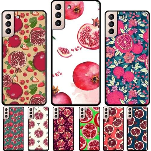 Tropical pomegranate pattern Case For Samsung Galaxy S20 S21 Ultra Note 20 S20 FE Note 10 S8 S9 S10 Plus Cover Fundas