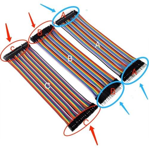 DuPont Wire 40P colorful row of connecting wire 20CM