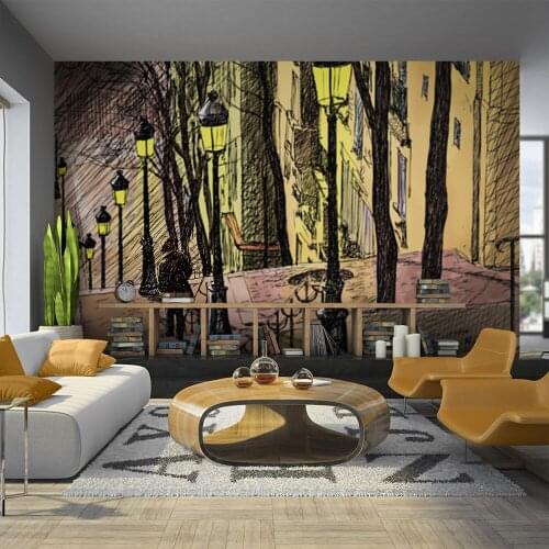 Wall mural-Lonely walk through Montmartre - 400x309 cm