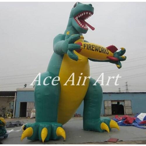 Customized logo inflatable tyrannosaurus/T-rex on ground for decoration of the dinosaur theme activities/dino zoo display