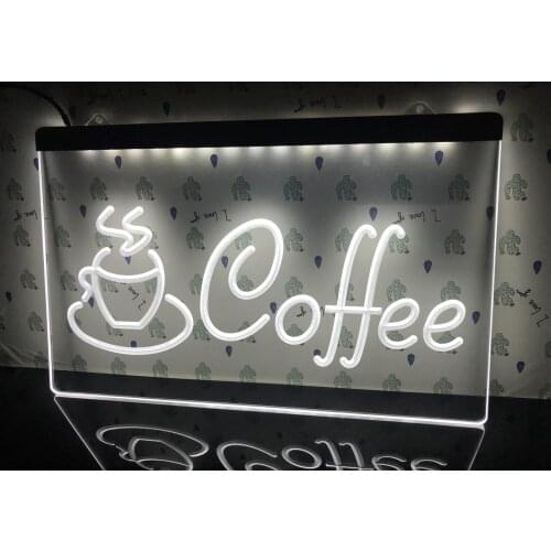 I433 Coffee Cup Shop Cappuccino Cafe Led Neon Light Sign