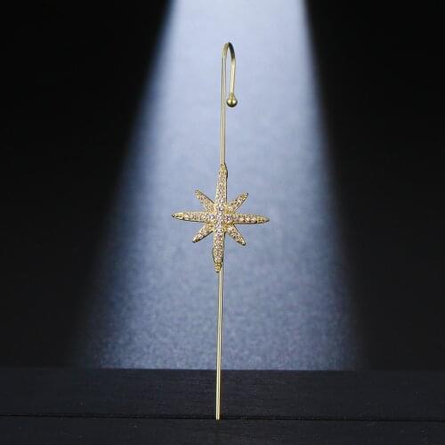 Emmaya New Arrival Simple Style Earring With Fascinating Star Shape Fashion Jewelry For Female Elegant Ornament Banquet Gift