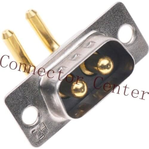 PCB solder large current 2W2 Dsub DB male Connector 2-pin right angle 90 degree