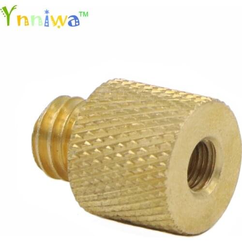 10pcs/lot 1/4 inch Female to 3/8 inch Male Tripod Thread Reducer Adapter Brass Copper For Camera tripod Diameter of screw 3/8