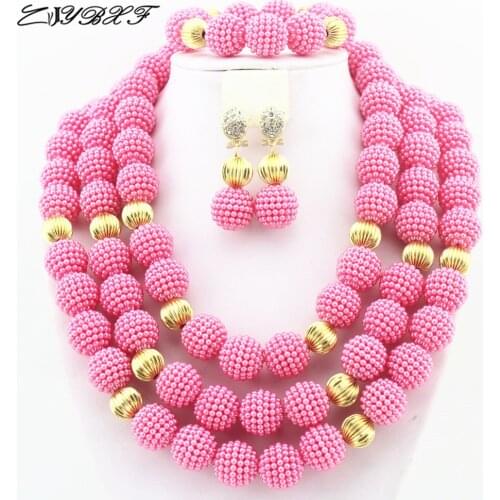 Latest African Beads Jewelry Set Nigerian Wedding African Beads Jewelry Set Wedding Jewelry Set HD2510