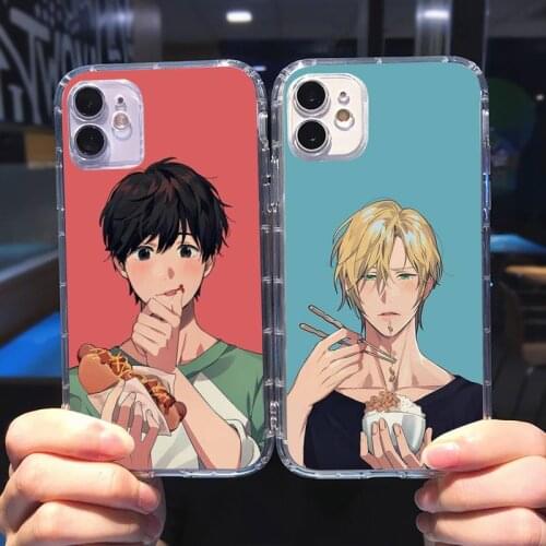 Anime Banana Fish Phone Case Transparent for iPhone 6 7 8 11 12 s mini pro X XS XR MAX Plus cover funda shell