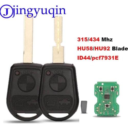 Jingyuqin 3B Remote Car Key 315 Mhz For BMW Z3 E31 E32 E34 E36 E38 E39 E46 Control Key