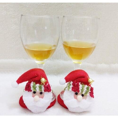 Natal Handmade10Pcs/Lot Christmas Decorations For Home 2021 Christmas Party Navidad Decoracion Cute Coasters Santa Claus Cup Mat