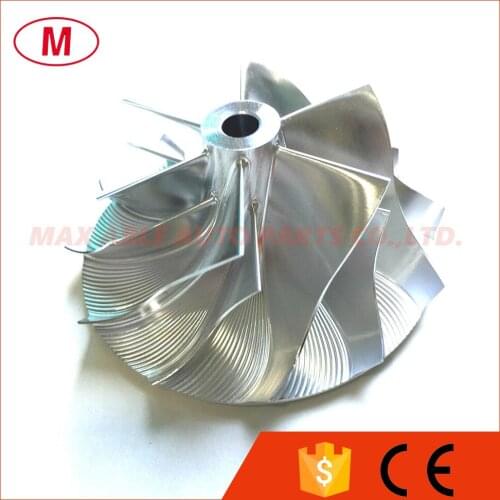 TD04HL 42.00/56.02mm 6+6 blades Reverse Turbo Billet compressor wheel/Aluminum 2618/Milling compressor wheel for 49477-02003