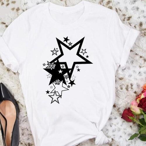 Women Cartoon Star Dream Cute 90s Clothing Trend Summer Female Tshirts Fashion Clothes Graphic T Top Lady Print Tee T-Shirt