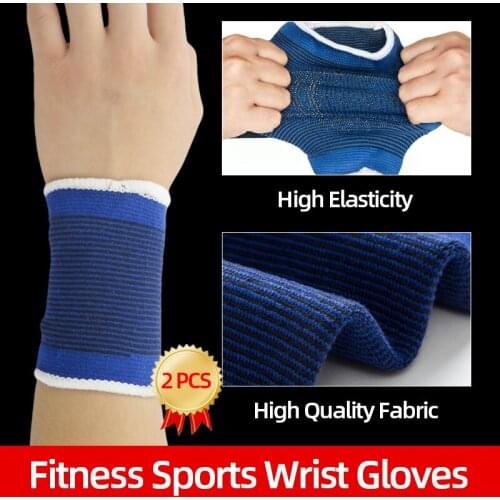 1Pair Elastic Wrist Support Pad Basketball Wrist Guard Gym Wrestle Professional Sports Protection Wristband