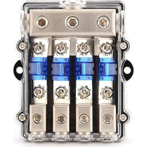 1PC Universal Car Auto Vehicles Waterproof Audio 1 in 4 ways out Fuse Holder Box