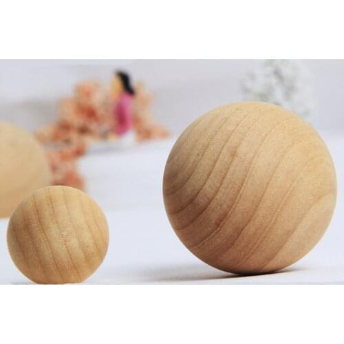 10pcs OD 3cm/5cm Round wooden ball gym ball building model diy toy accessories/technology model parts baby toys for children