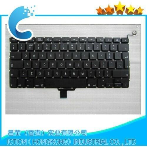 10pcs/lots Brand New For MacBook Pro 13.3" A1278 UK keyboard 2009-2012 Years