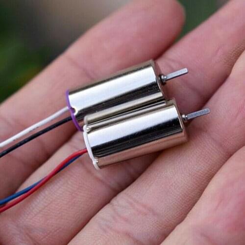 2PCS 1020 10mm*20mm Micro Coreless DC Motor 6V 7.2V 51600RPM Ultra-High Speed Engine DIY RC Drone