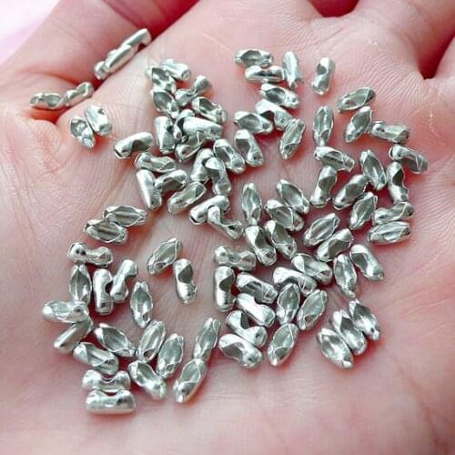 2000pcs fit for1.5mm Ballchain Crimp Bead Chain Closure Ball Chain Clasp Beadchain End Connector Findings