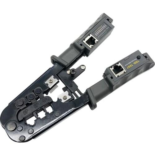 4in1 Multi-Function Network Pliers Crimping Tool Cable Tester RJ45 RJ11 RJ12 Crystal Head Cable Networking Tool Cutters Stripper