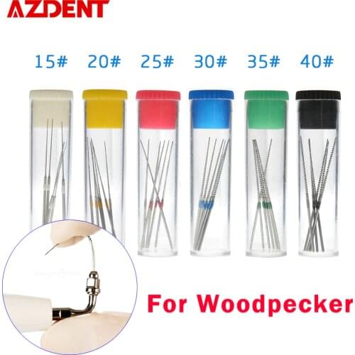 6 pcs/pak Dental U files root canal Endodontic files NITI ultrasonic ptional For Woodpecker