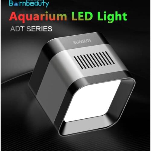 Aquarium WRGB LED Light Fish Tank Tube Shape Light Full Spectrum Adjustable Decoration Algae Lighting Aquatic Plant Grow Lightin