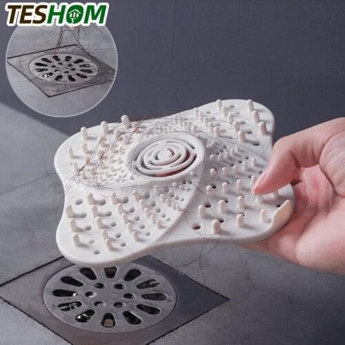 Anti-blocking Hair Catcher Stopper Plug Trap Shower Floor Drain Covers Sink Strainer Filter Bathroom Kitchen Colanders Strainers