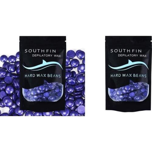 2 Pcs 100g Hard Wax Beads Women Men Hair Removal Depilatory Waxing Beans