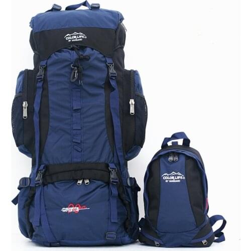 Two backpacks removable / family bags / Outdoor Bag 80L 90L Camping Travel Double Bags / Mountaineering Backpacks A4483