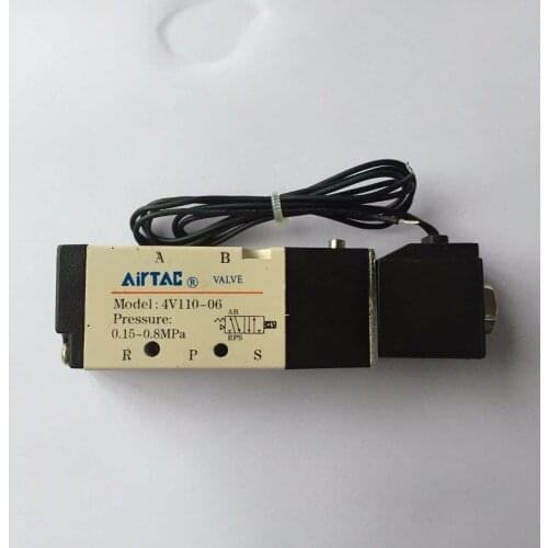 5Pcs 1/8" 4V110-06 Solenoid Valve Smart Pneumatic Valve for Air Systems DC 12V 24V AC110V 220V