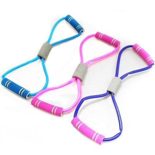 1Pcs Yoga Elastic Band Fitness Resistance Bands Expander Rubber Pilates Bar Training Supplies Exercise Equipment Band Home X1G0