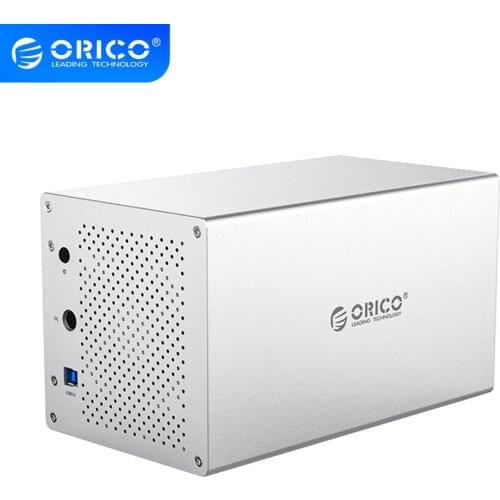 ORICO WS Series 4 Bay 3.5" SATA to USB3.0 HDD Enclosure 5Gbps 40TB 12V Power Adapter hdd Case Aluminum HDD Docking Station