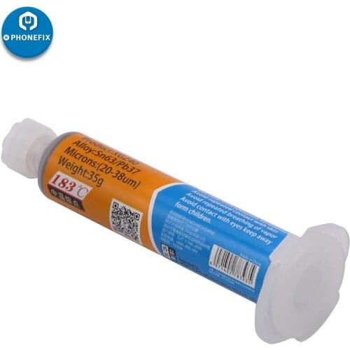 Mechanic Solder Paste Flux 183 Degree 10CC XG-Z40 Sn63/Pb37 with Syringe for PCB SMD Mobile Phone Repair XG Z40 Soldering Paste
