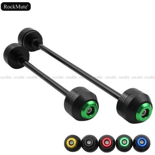 Front/Rear Axle Wheel Fork Sliders For KAWASAKI ZX-10R ZX10RR Ninja 2017 2018 2019 Motorcycle Crash Protector Falling Guard Pads