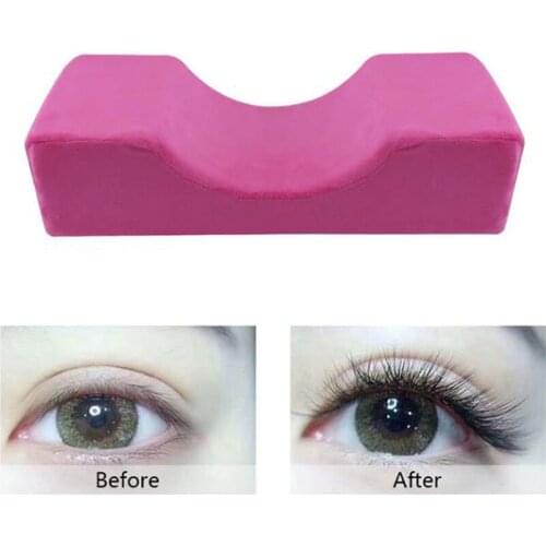 Lash Pillow Neck Support Eyelash Pillow Soft Grafting Eyelashes Memory Foam Eyelash Extension Pillow Makeup Salon With Pocket