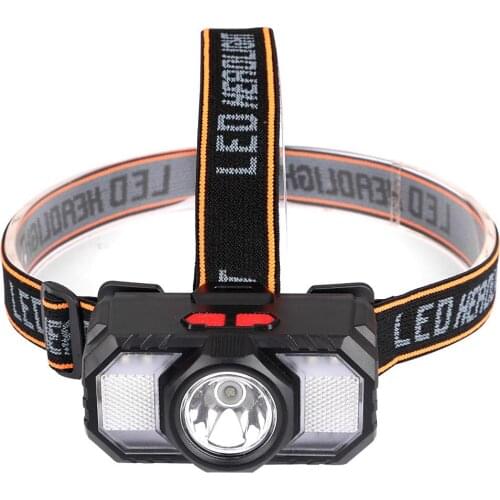 Portable mini COB LED Headlamp USB charging Outdoor camping Fishing headlights Work Maintenance Searchlight lantern flashlight